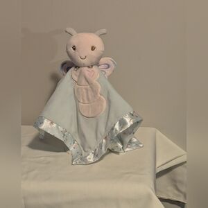 Douglas Baby Plush Butterfly Lovey Security Blanket - Pastel Pink & Light Blue